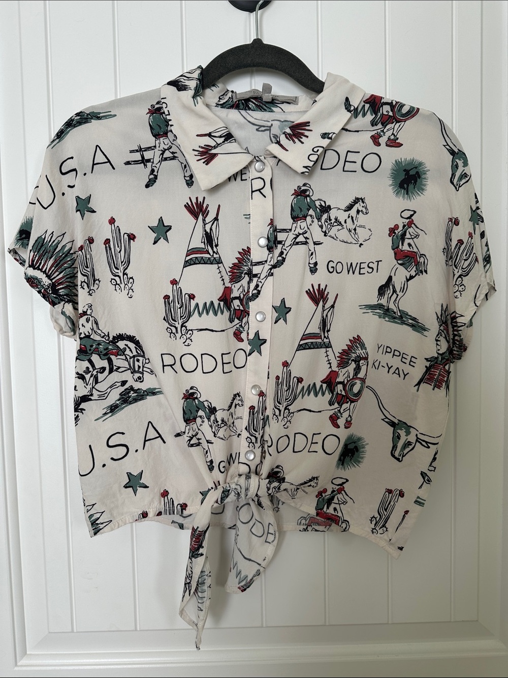Double D Ranch Pearl Snap Rodeo Shirt Size-M